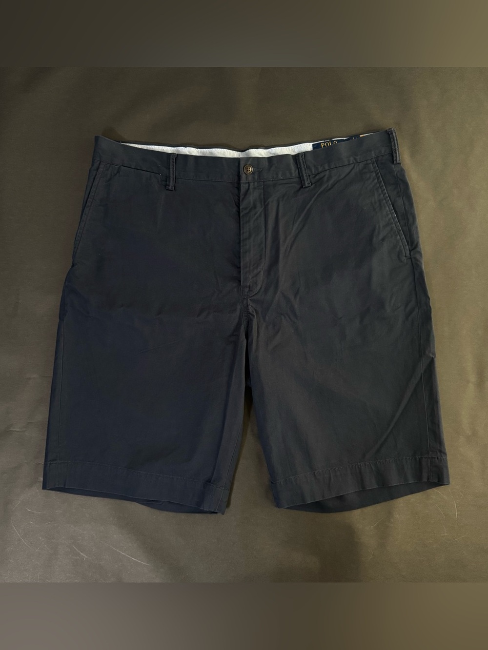 Polo Ralph Lauren Shorts Mens Tall Blue Stretch Classic Fit Chino 38T